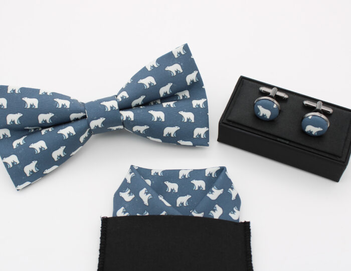 Polar Bear Print Bowtie - Image 6