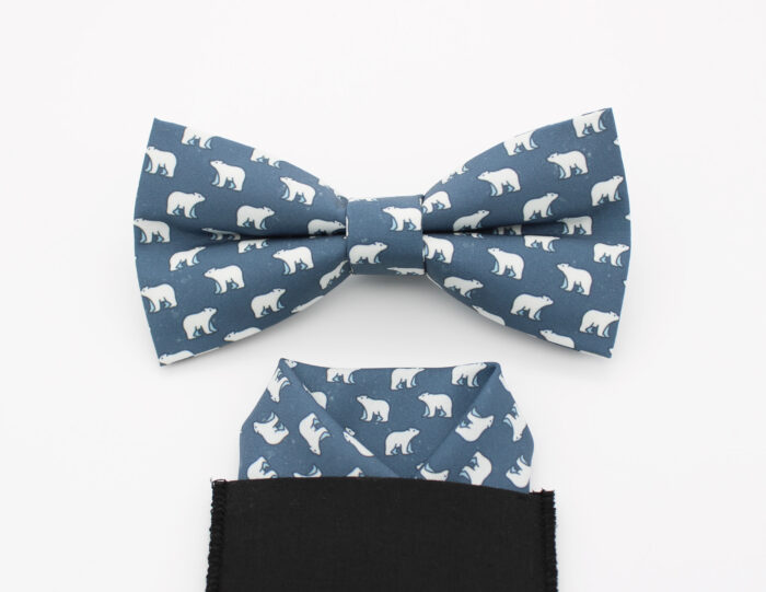 Polar Bear Print Bowtie - Image 5