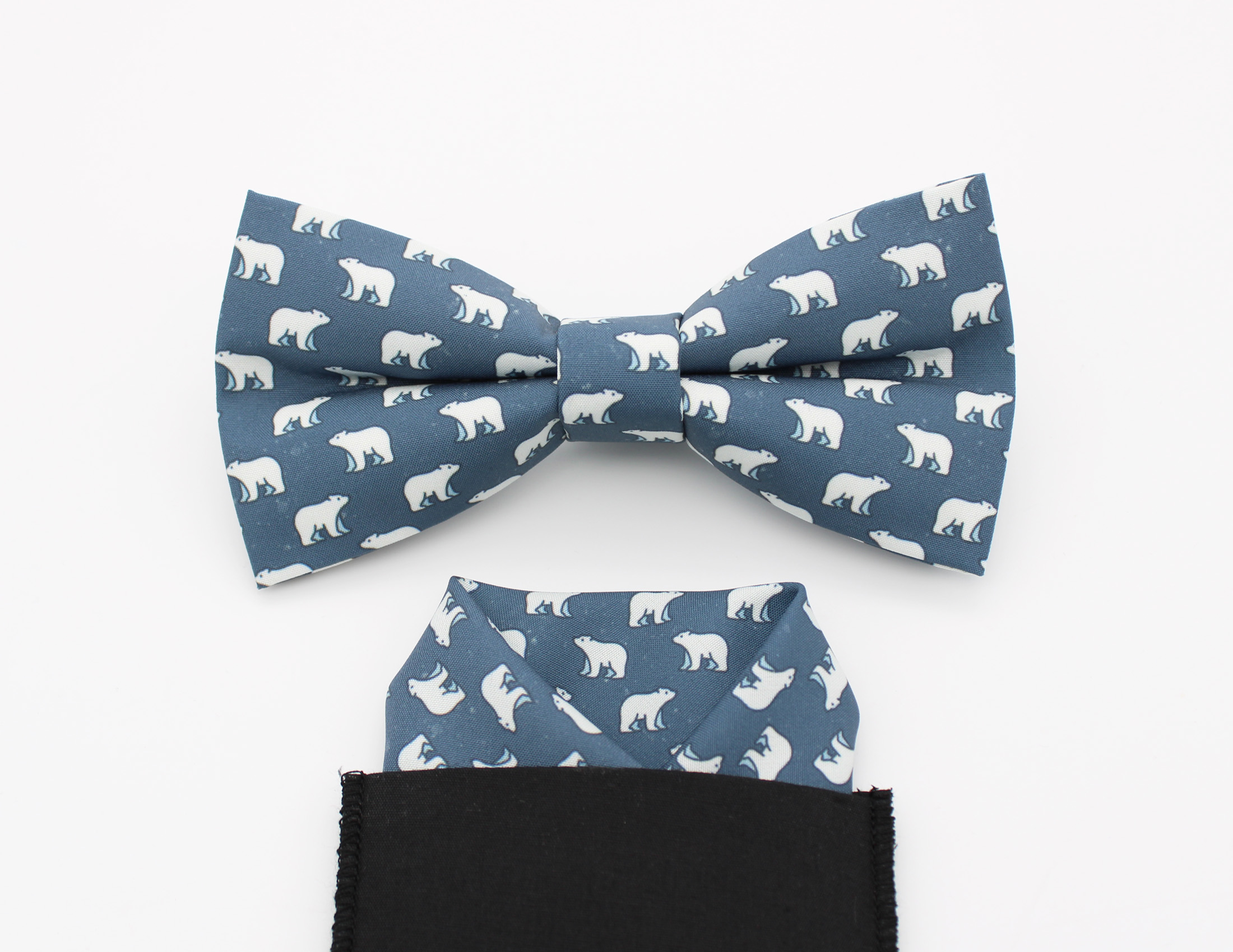 Polar Bear Print Bowtie - Image 5