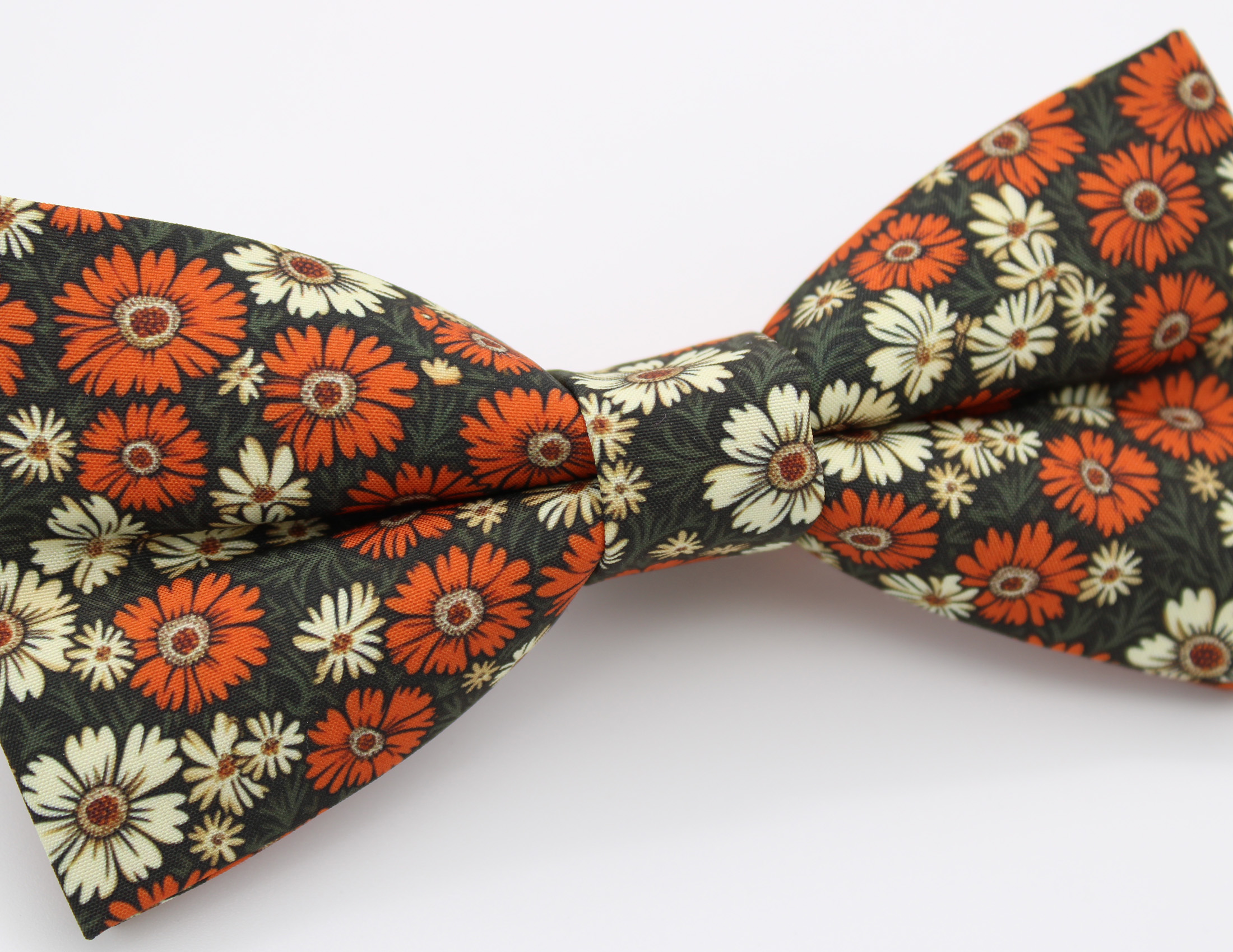 Orange & Cream Daisy Bowtie - Image 7