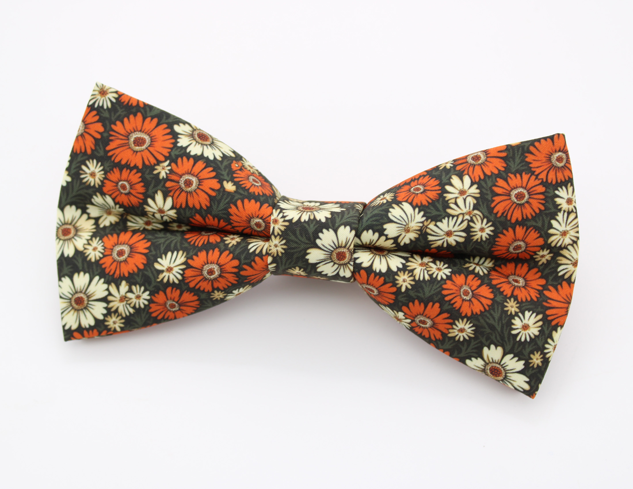 Orange & Cream Daisy Bowtie - Image 6