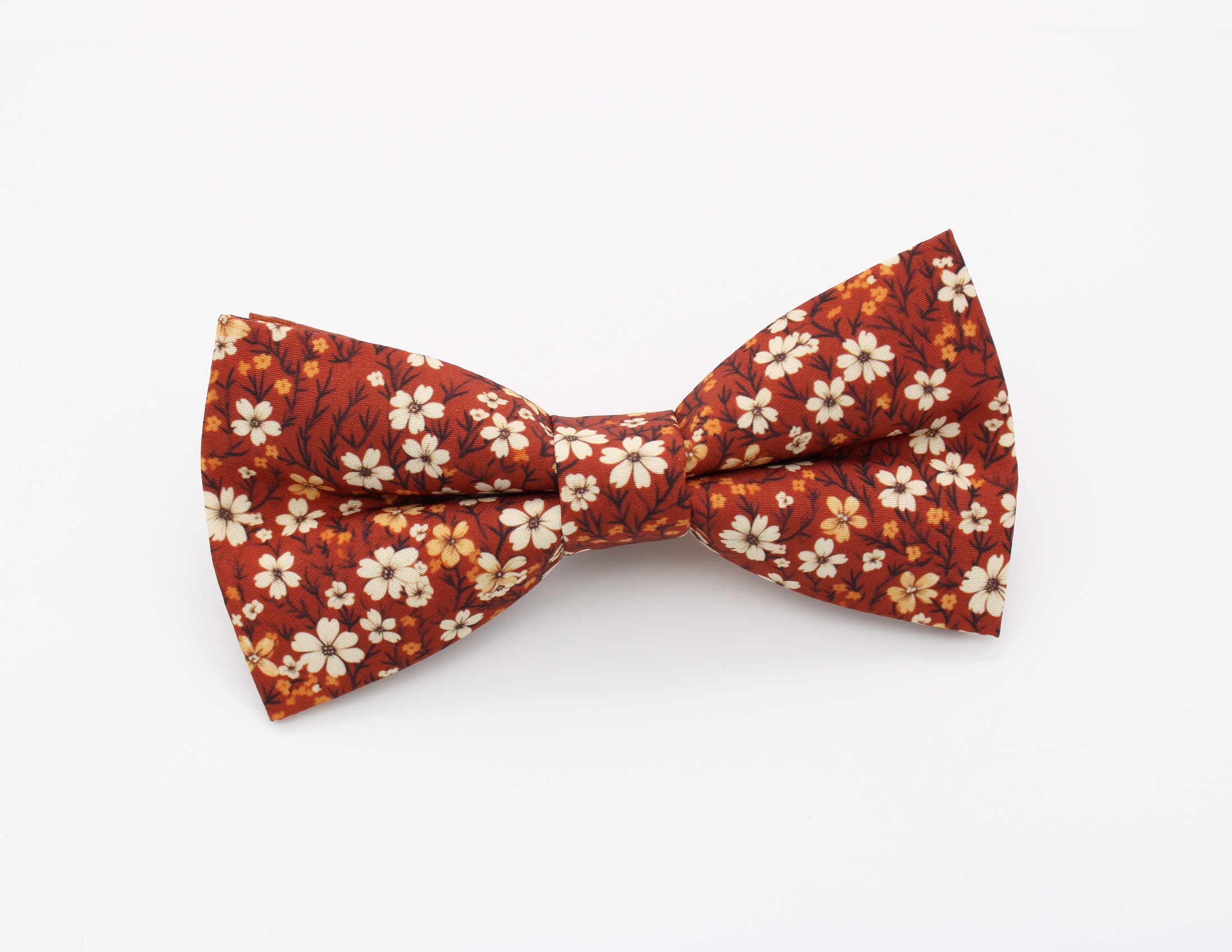 Rust Floral Bowtie - Image 2