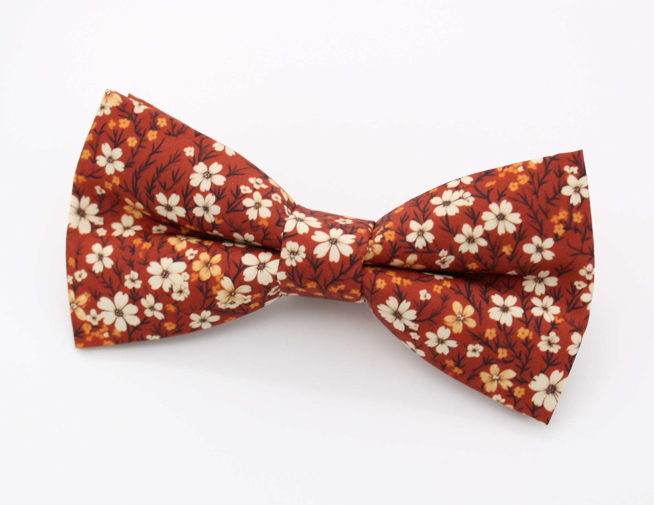 Rust Floral Bowtie - Image 6