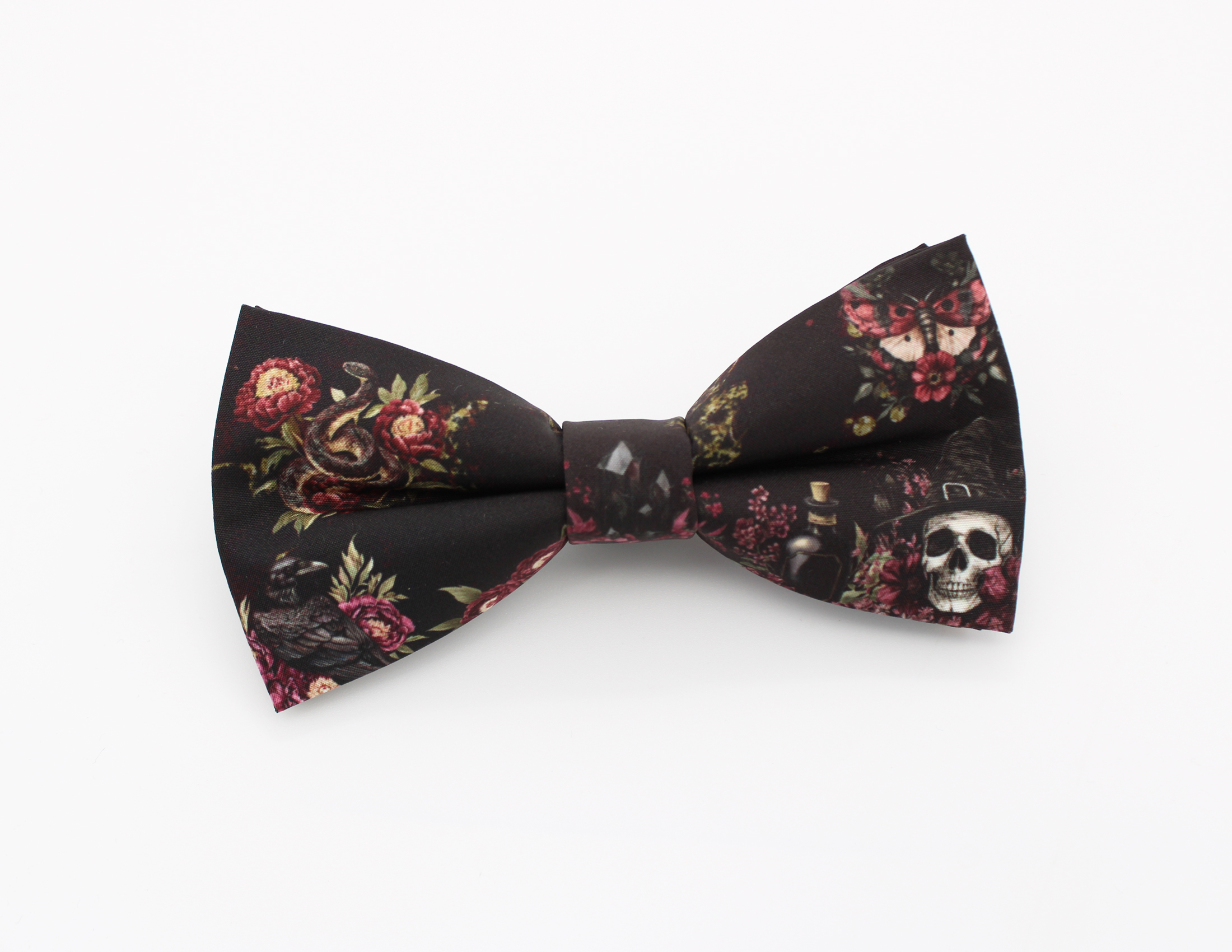 Dark Gothic Floral Bowtie - Image 2