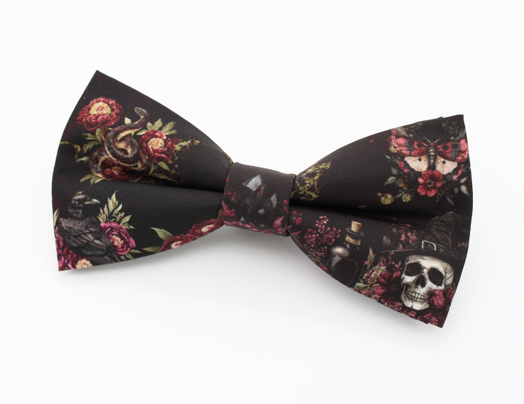 Dark Gothic Floral Bowtie - Image 6