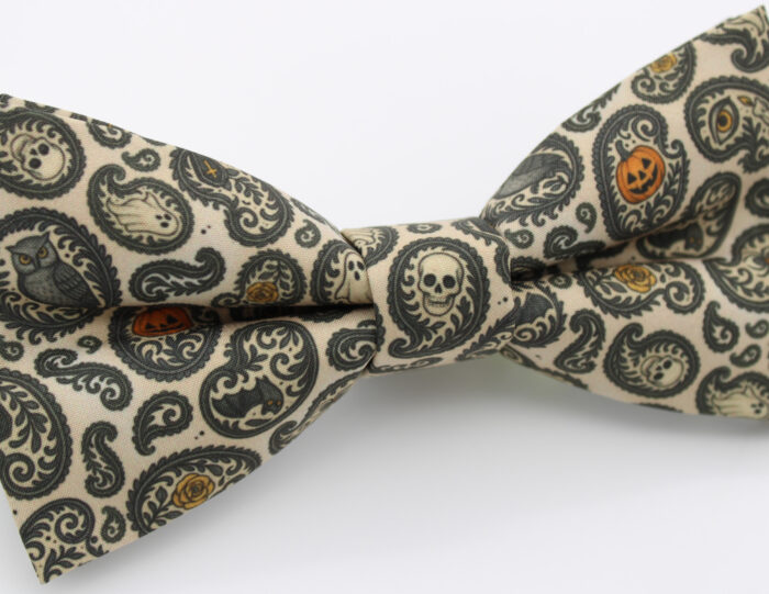 Halloween Paisley Bowtie and Faux Pocket Square - Image 7