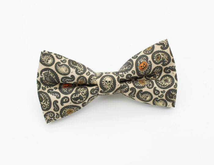 Halloween Paisley Bowtie and Faux Pocket Square - Image 2
