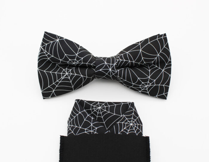 Black Spiderweb Bowtie Set - Image 5