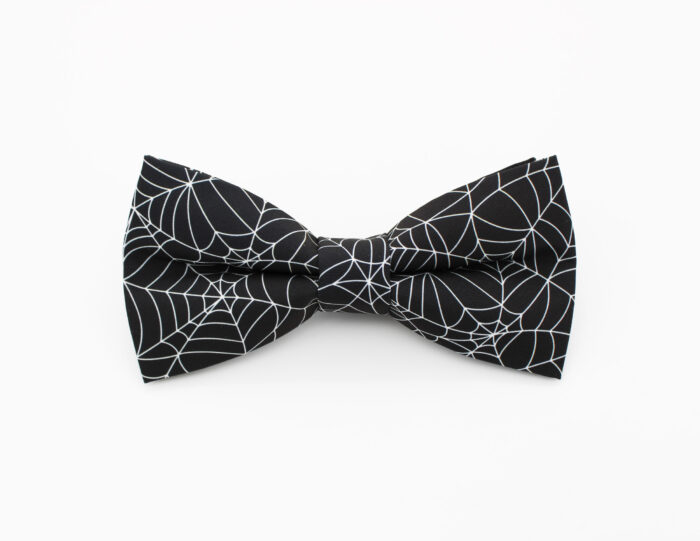 Black Spiderweb Bowtie Set