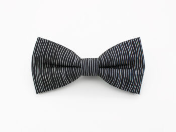 Black Pinstripe Halloween Bowtie