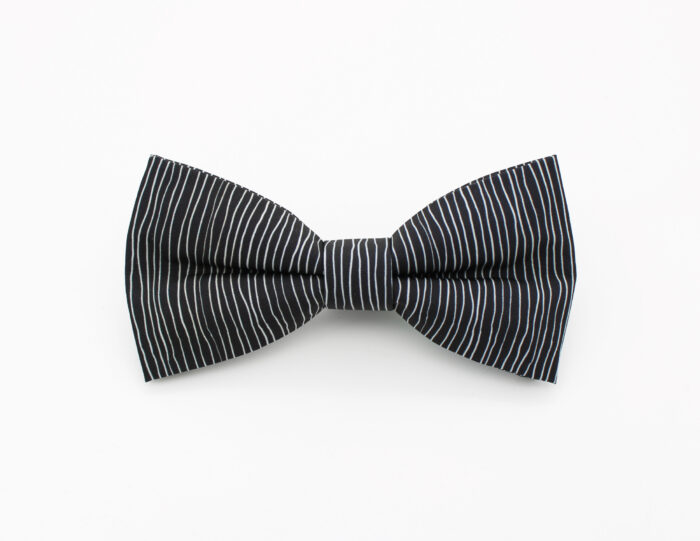 Black Pinstripe Halloween Bowtie