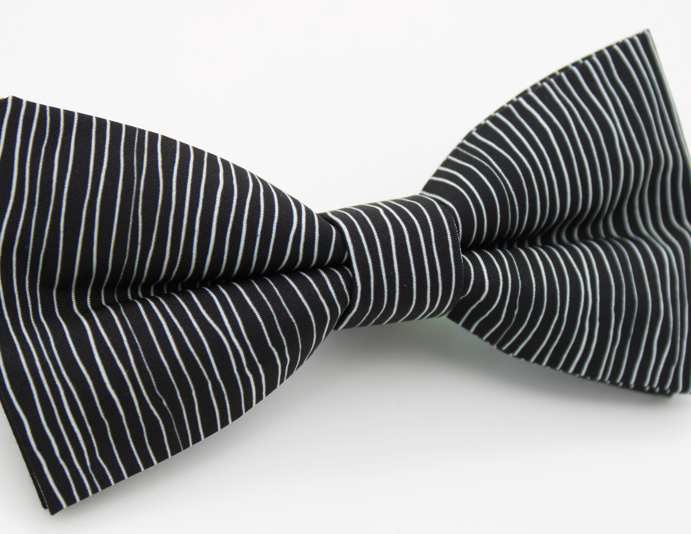 Black Pinstripe Halloween Bowtie - Image 4