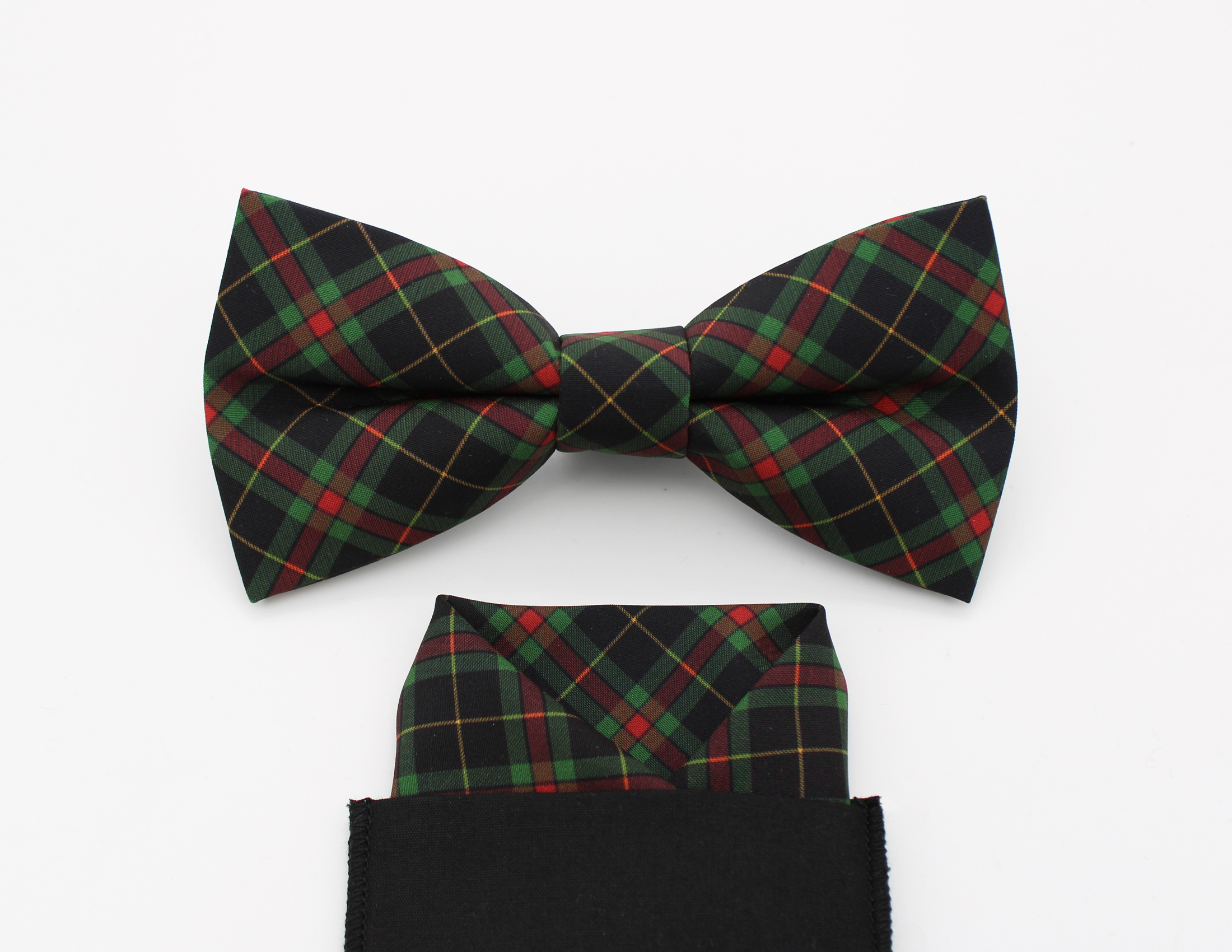 Tartan Bowtie & Faux Pocket Square - Image 3