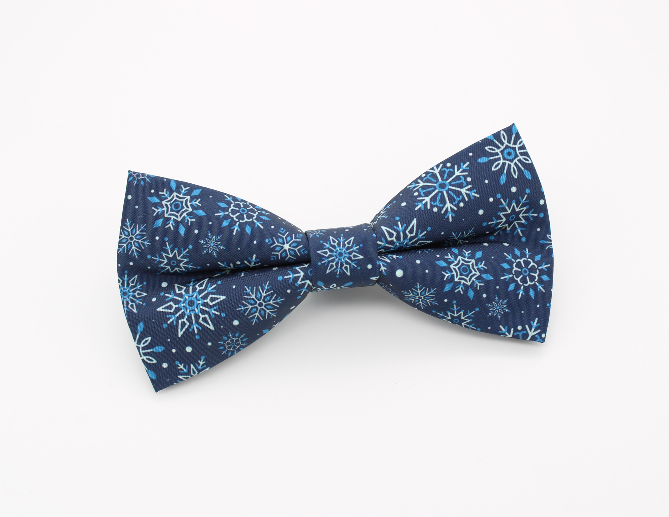 Navy Blue Snowflake Bowtie - Image 2