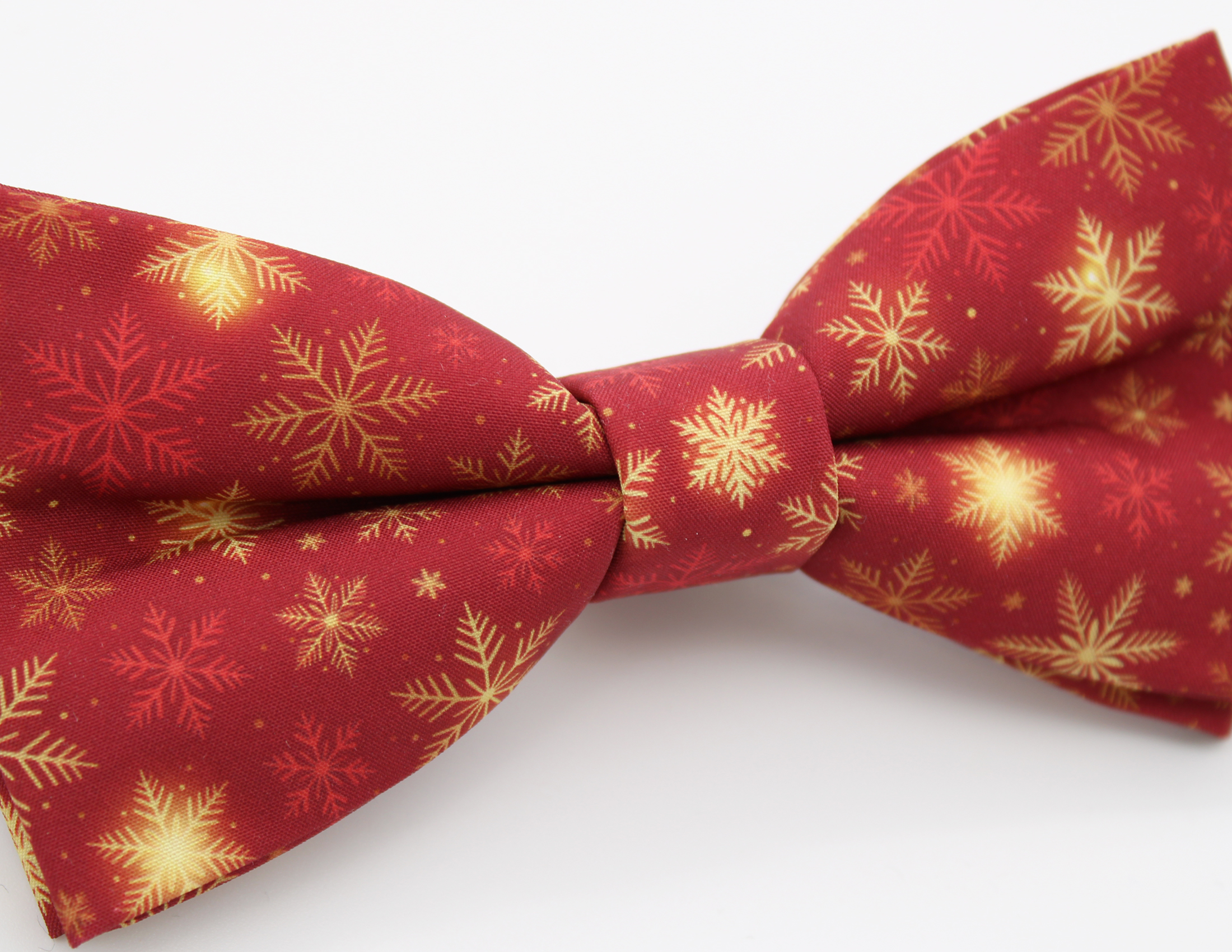 Red and Gold Snowflake Bowtie - Image 4