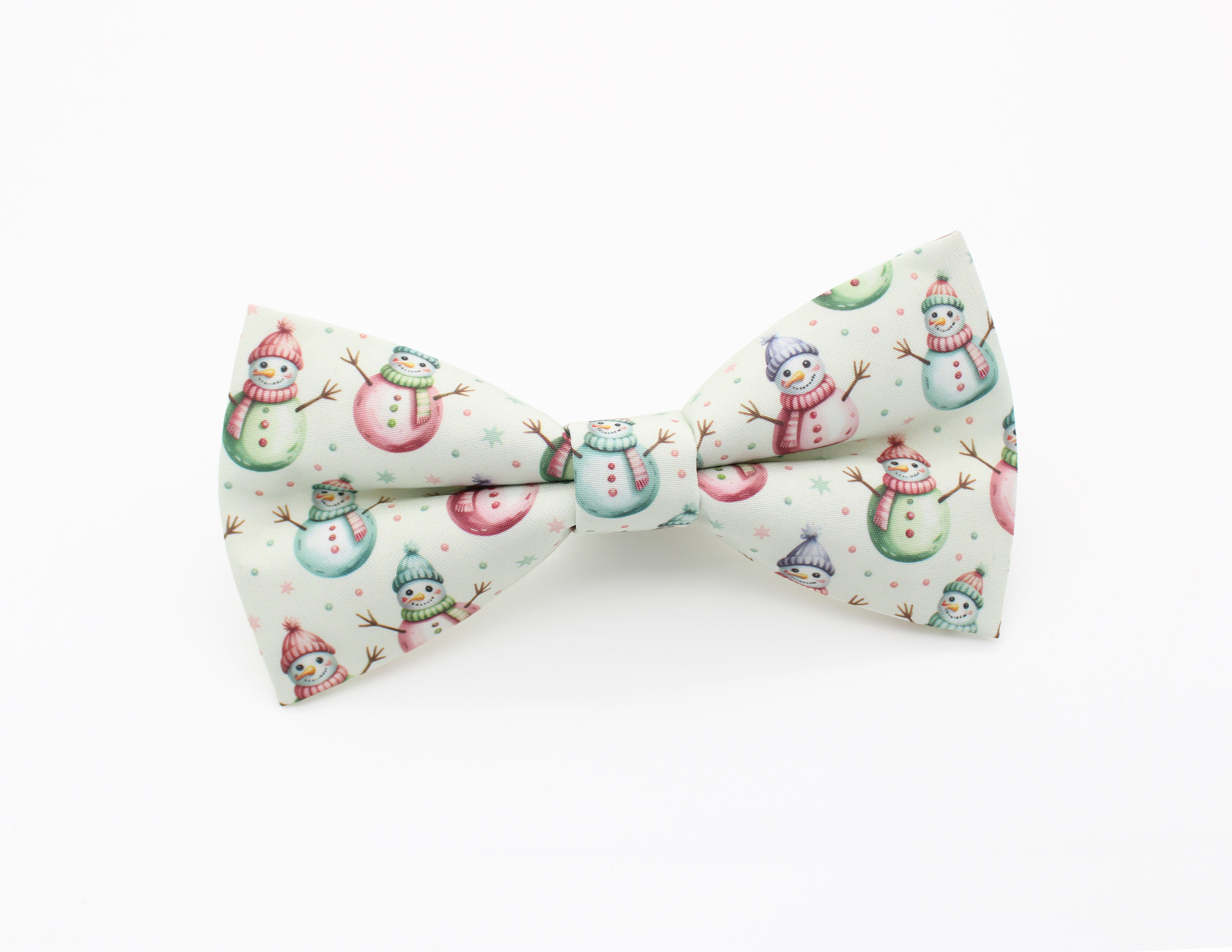 Pastel Snowman Print Bowtie - Image 2