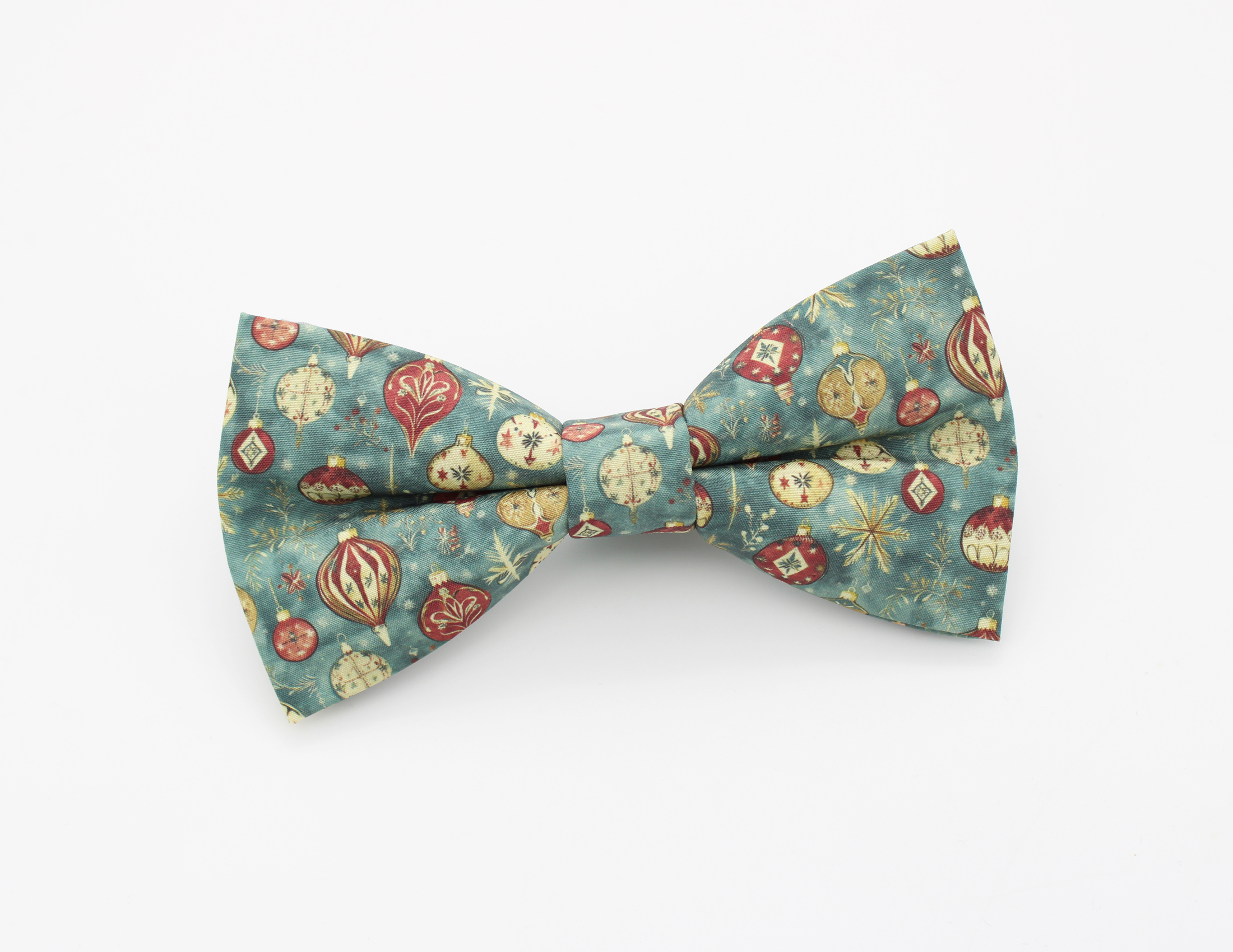 Vintage Ornament Christmas Bowtie & Faux Pocket Square - Image 2