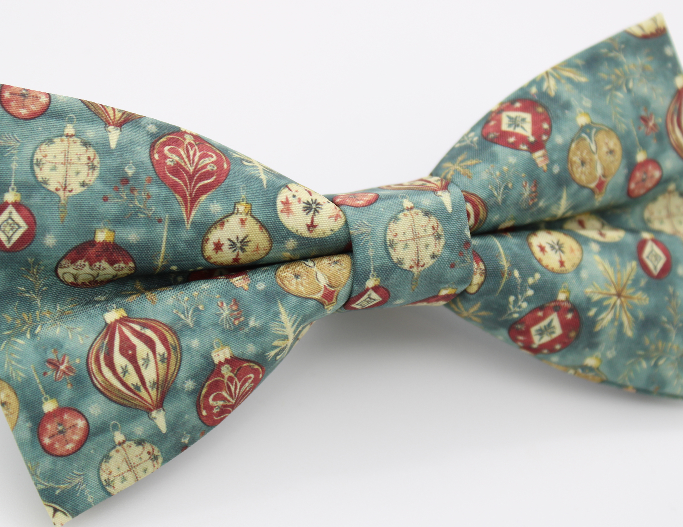 Vintage Ornament Christmas Bowtie & Faux Pocket Square - Image 5