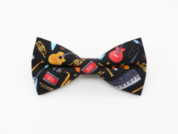 Black Music Instrument Bowtie
