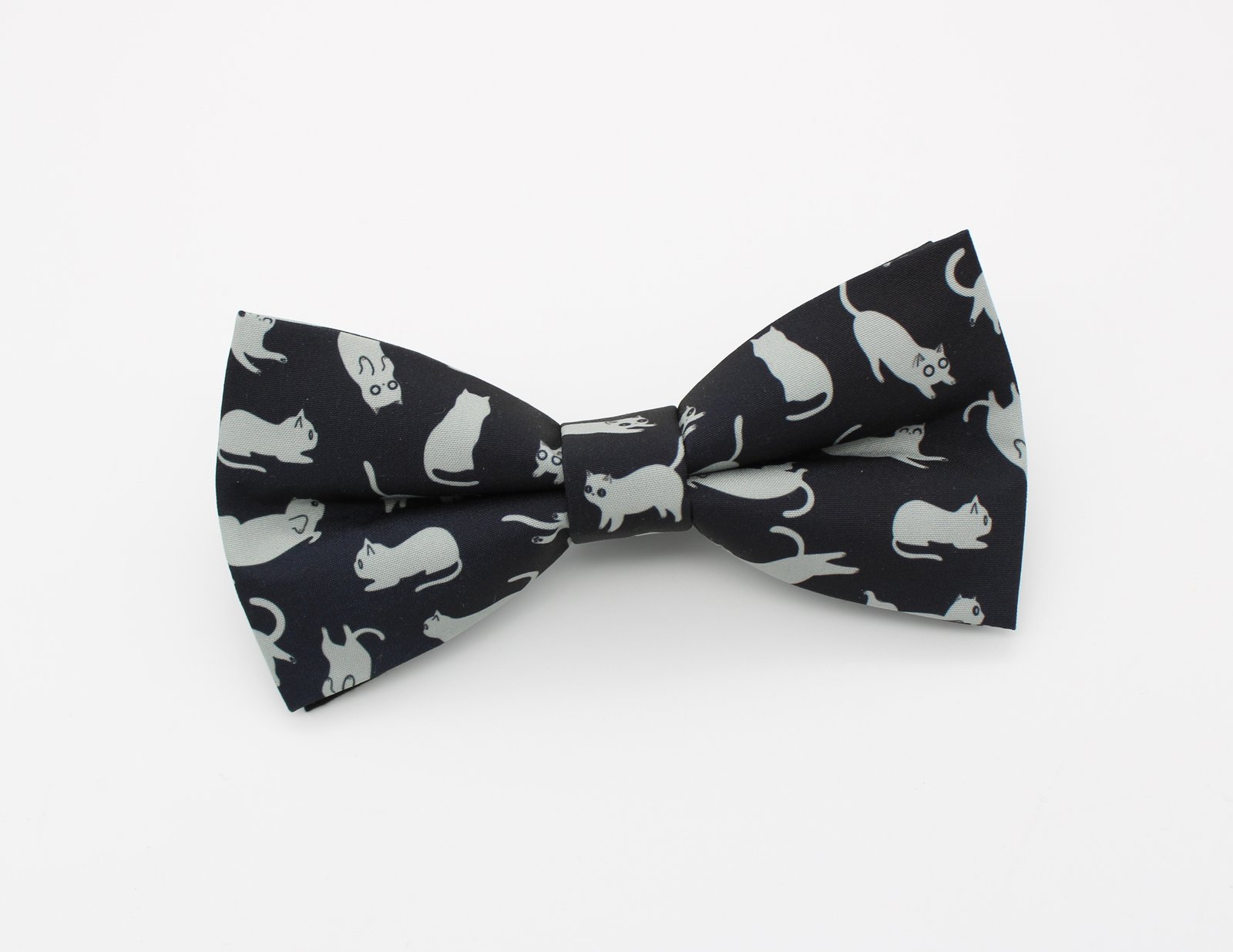 Black & Grey Cat Bowtie - Image 2