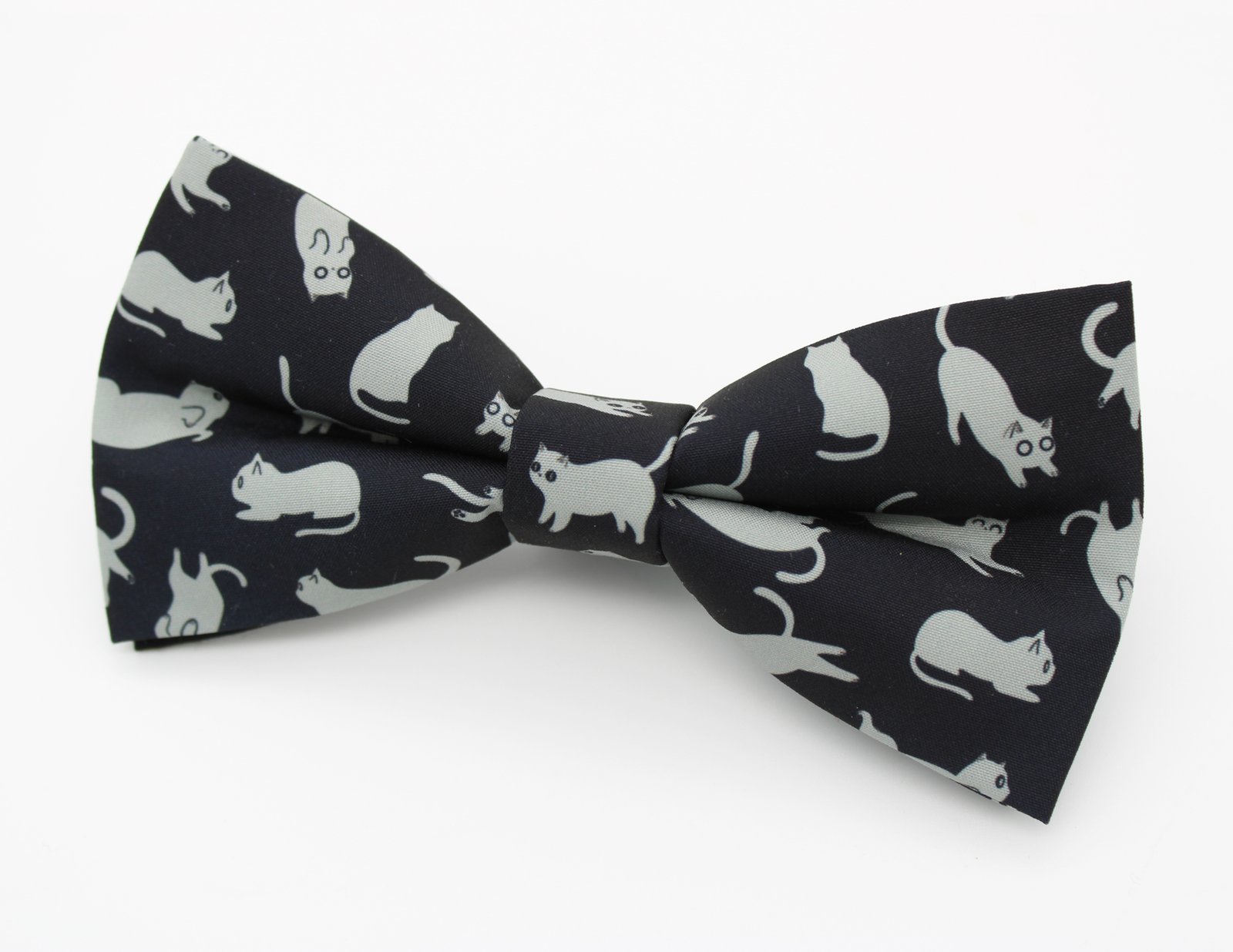 Black & Grey Cat Bowtie - Image 4