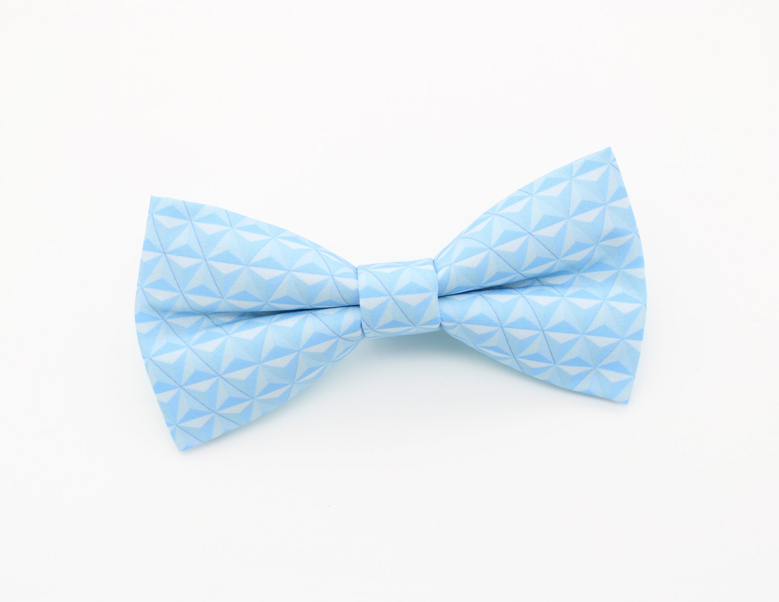Sky Blue Geometric Bowtie - Image 2