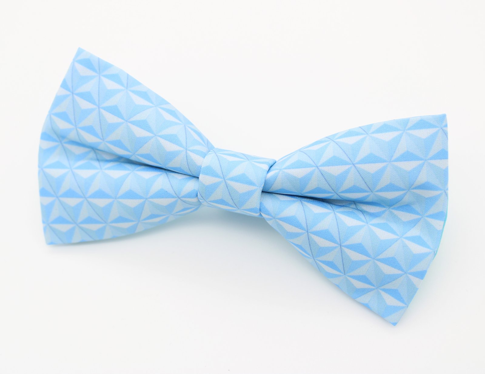 Sky Blue Geometric Bowtie - Image 3