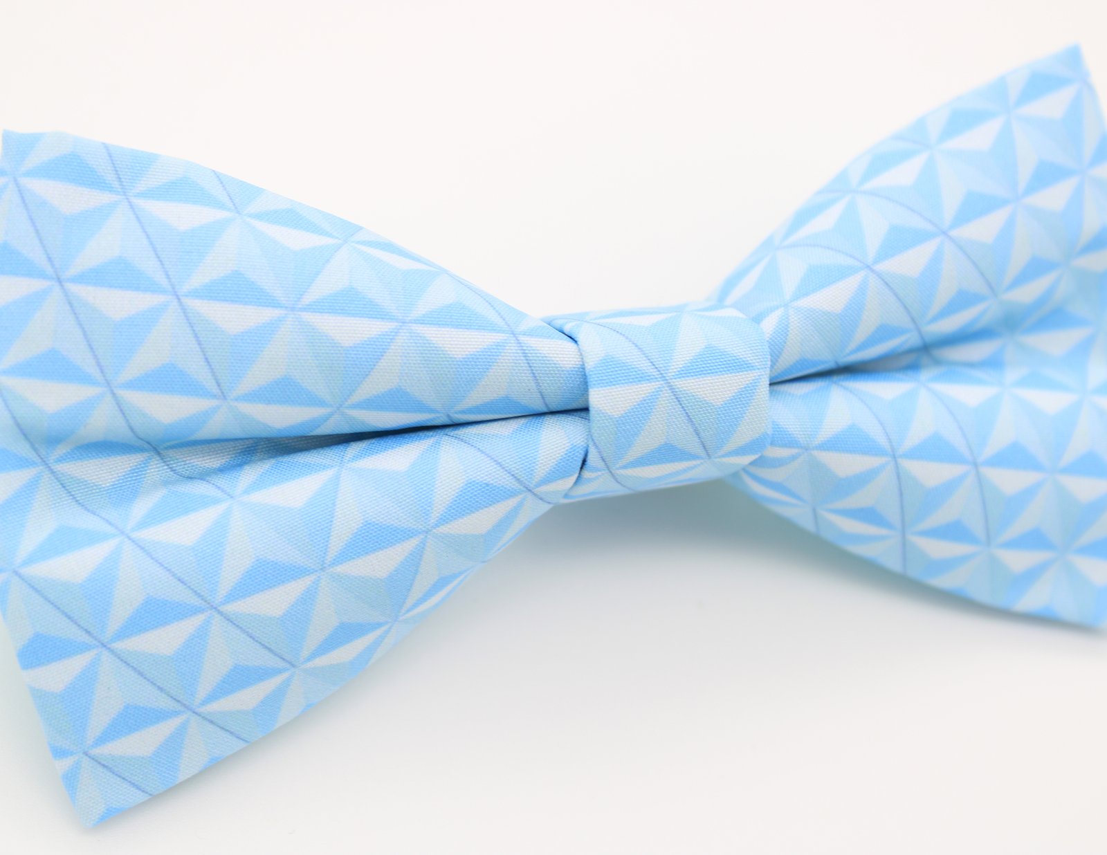 Sky Blue Geometric Bowtie - Image 4