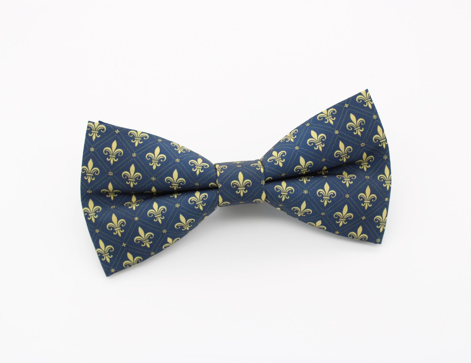 Navy Fleur-de-Lis Bowtie - Image 2
