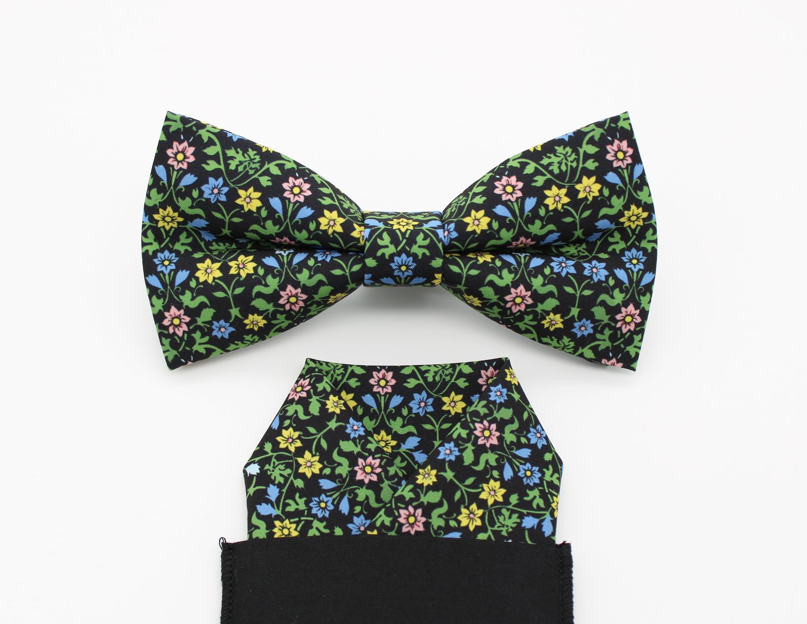 Black Wildflower Meadow Bowtie - Image 3