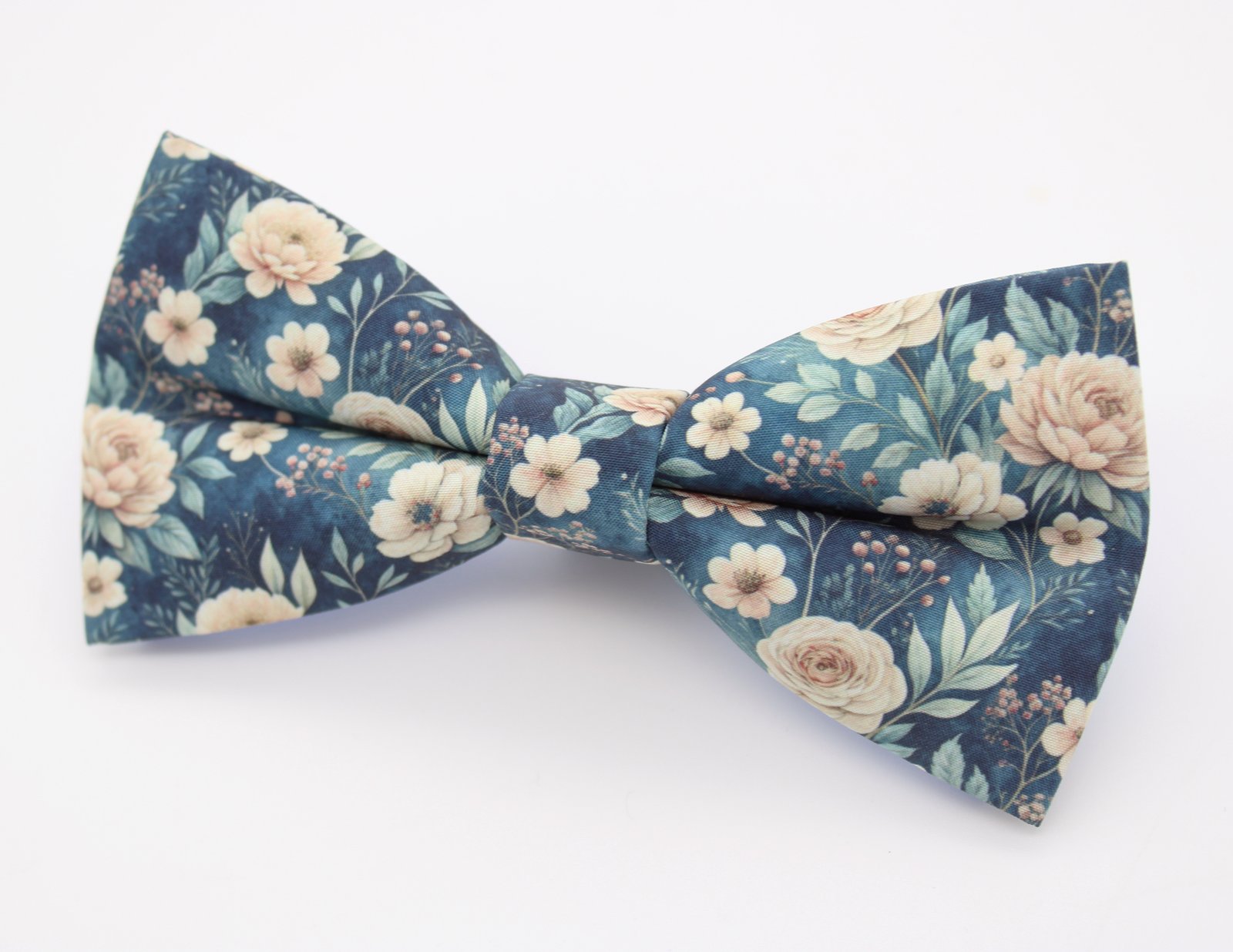 Dusty Blue Floral Bowtie - Image 7
