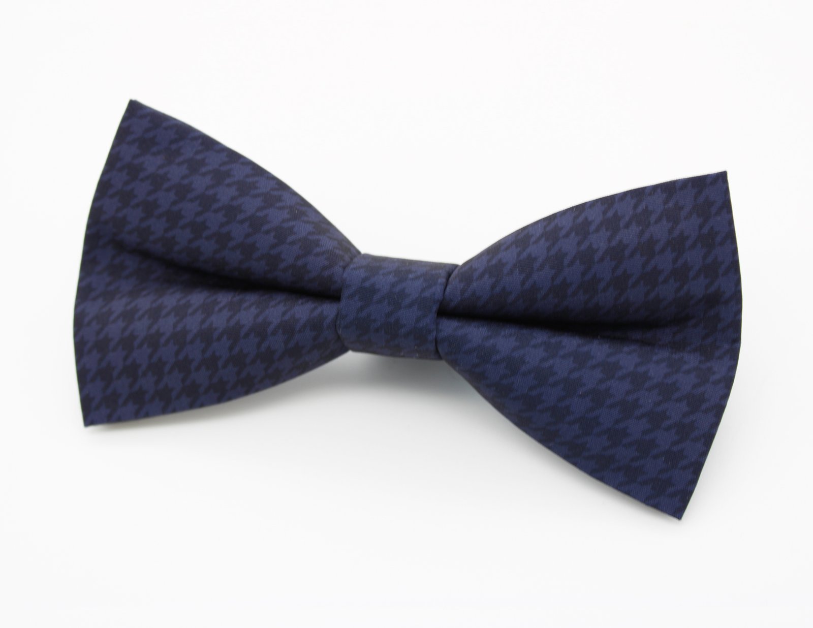 Navy Houndstooth Bowtie - Image 6