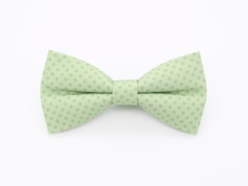 Light Sage Green Polka Dot Bowtie