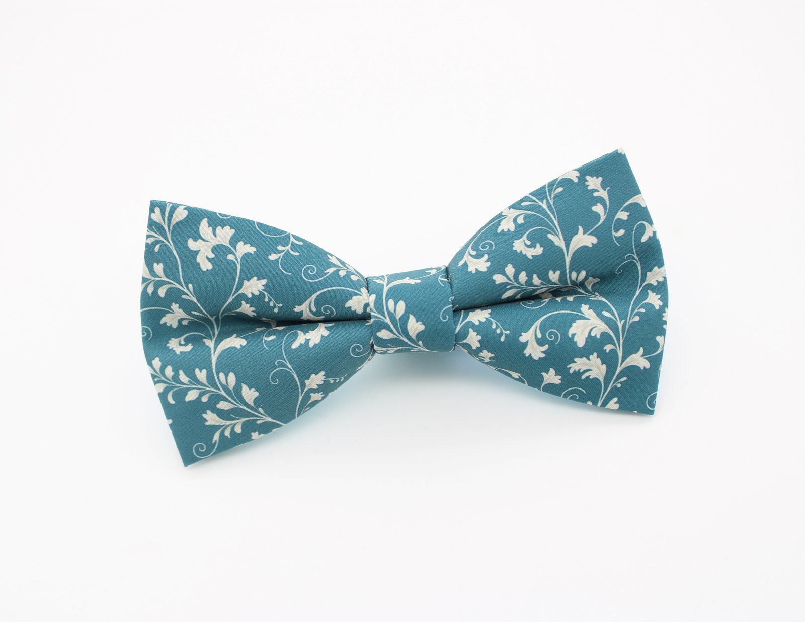 Dusty Teal Damask Bowtie - Image 2