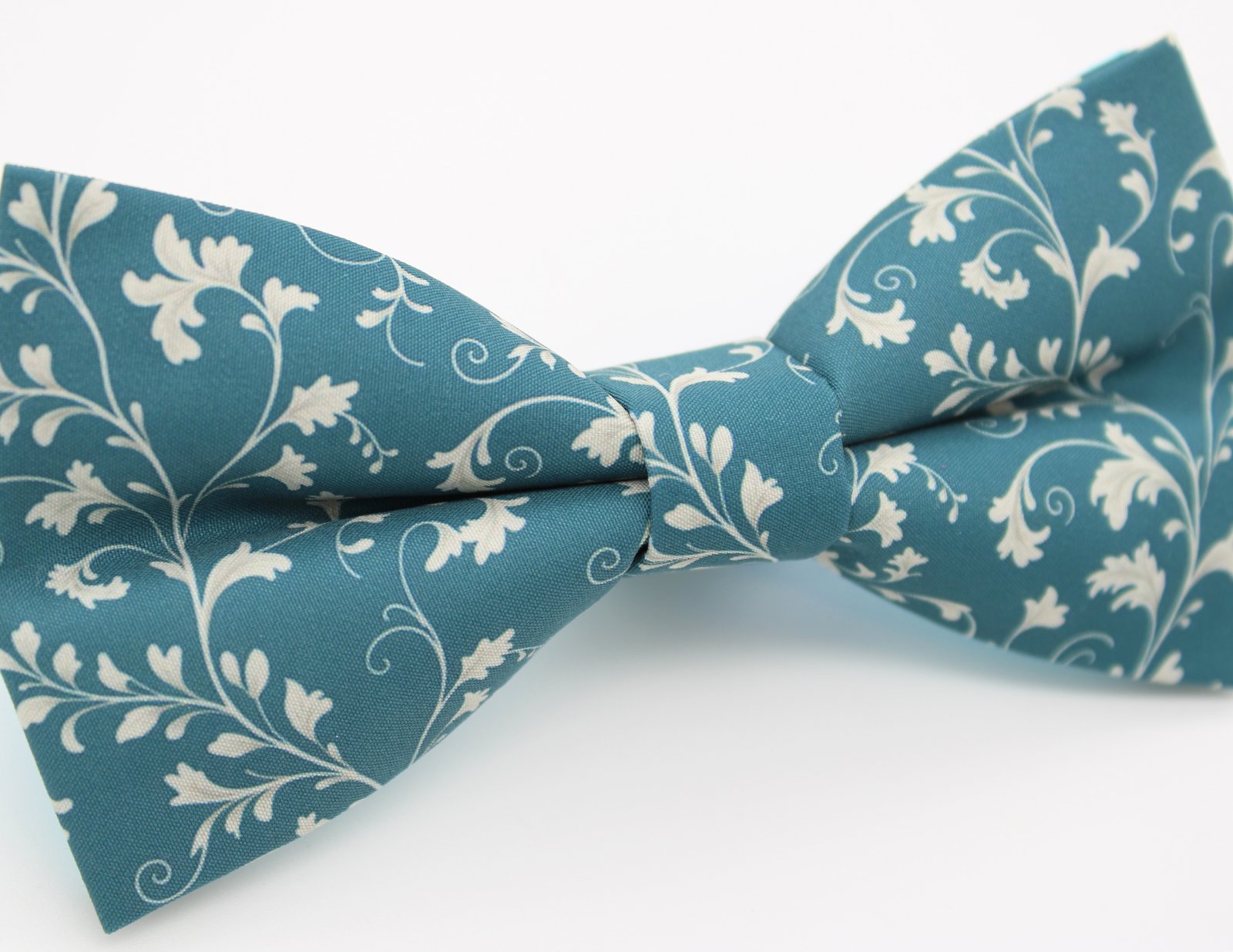 Dusty Teal Damask Bowtie - Image 10