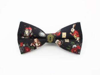 Red & Black Wonderland Inspired Bowtie