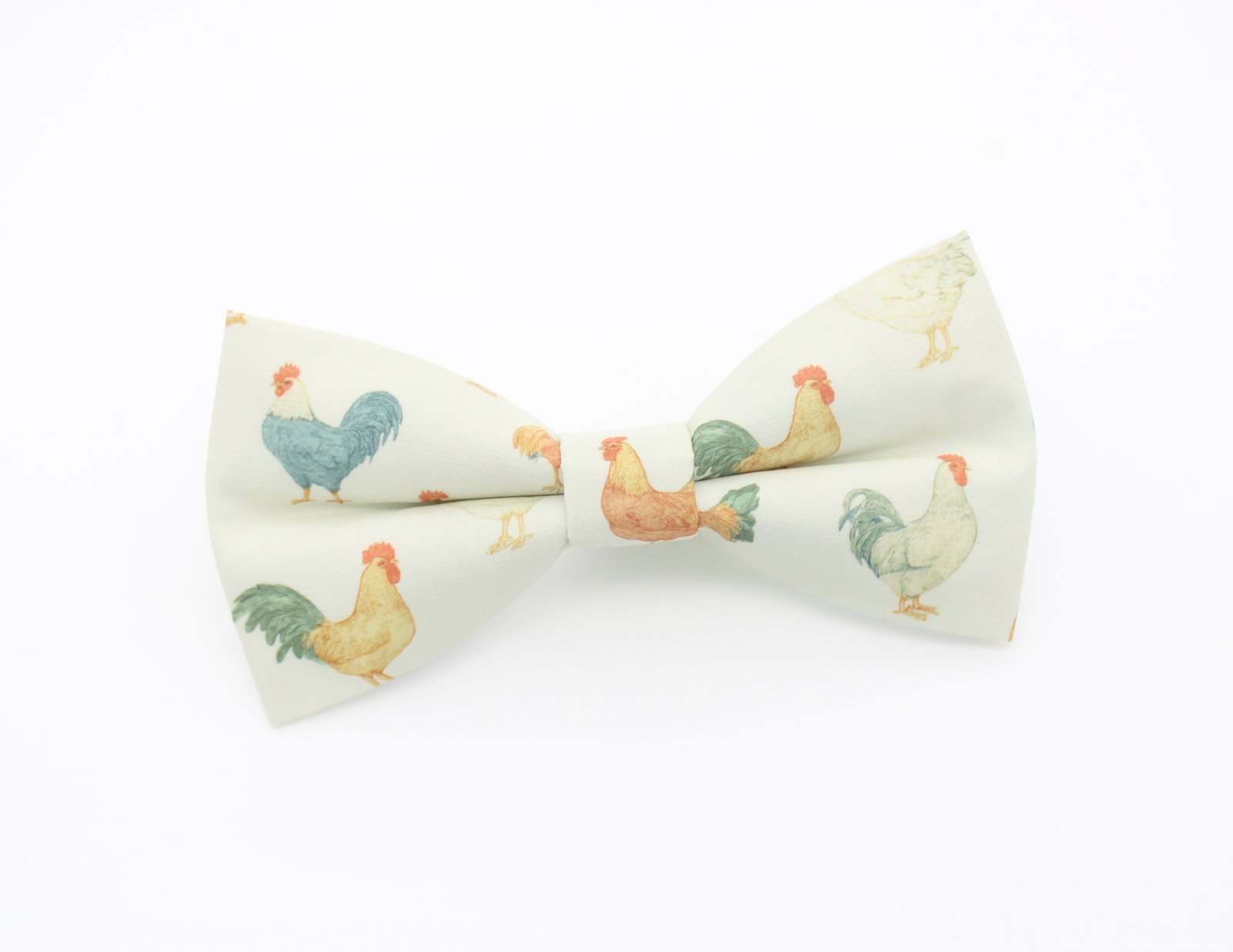 Cream Chicken Print Bowtie - Image 2
