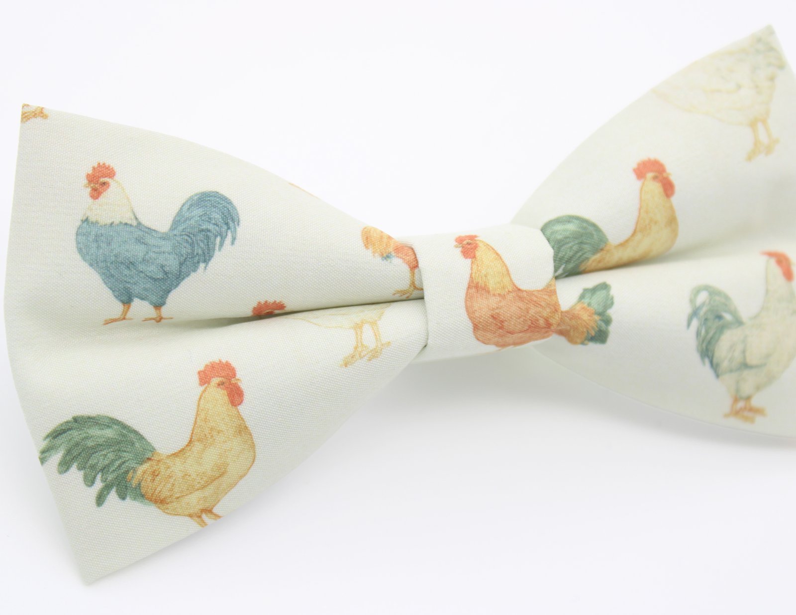Cream Chicken Print Bowtie - Image 3
