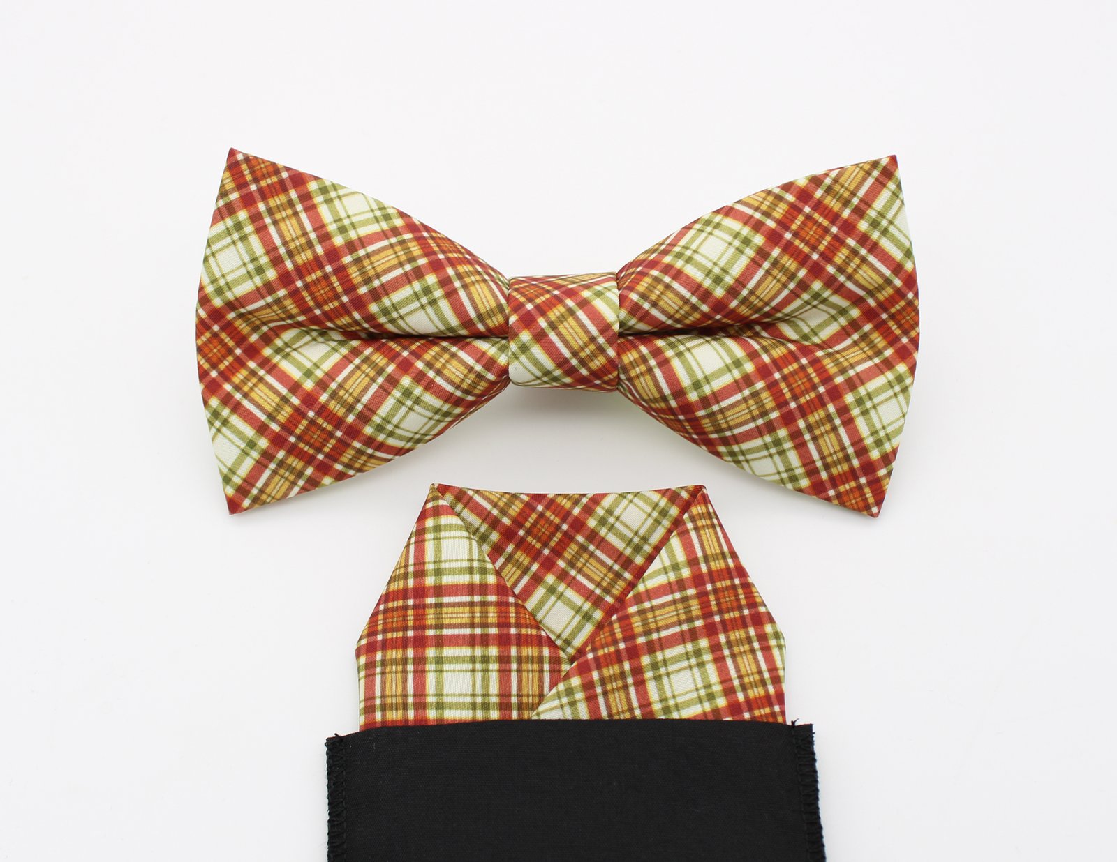 Autumn Tartan Bow Tie - Image 3