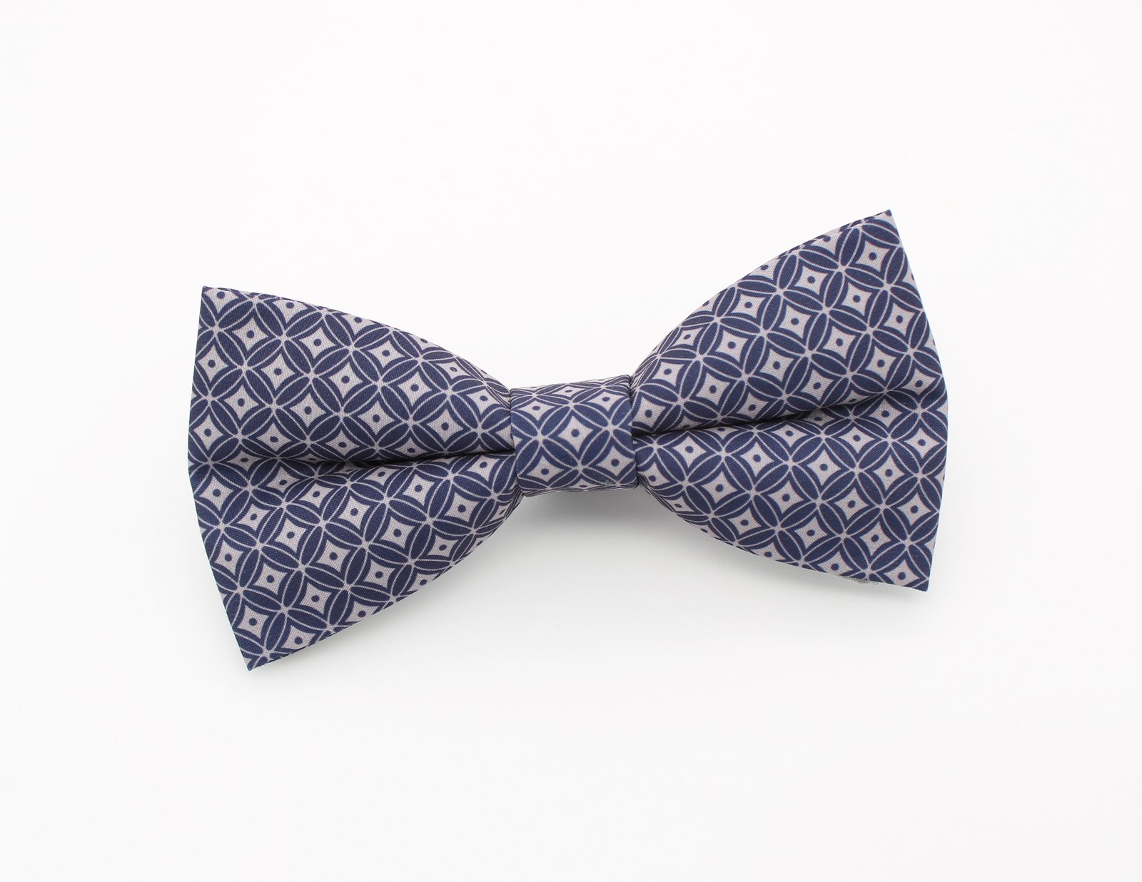 Grey Geometric Bow Tie - Image 2