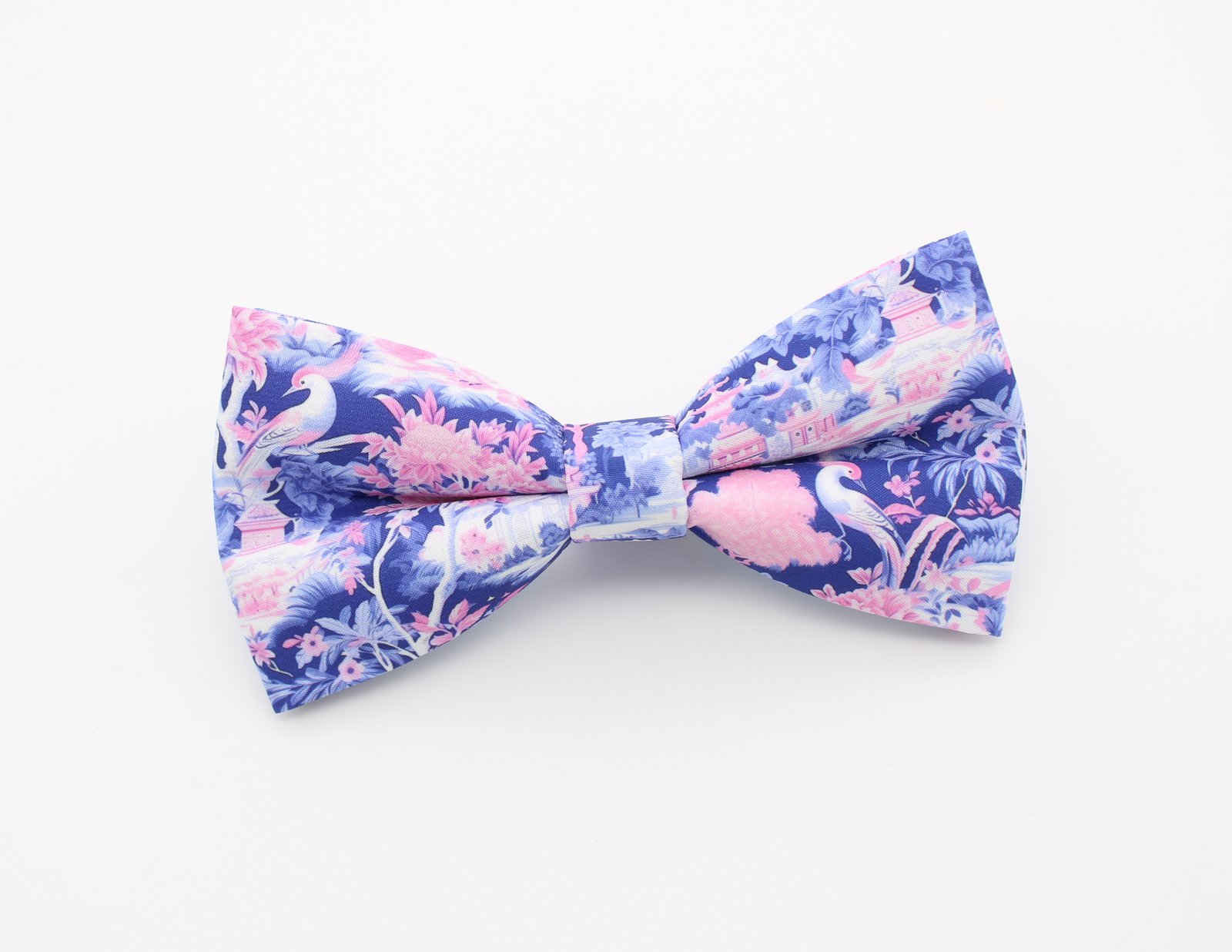 Pink & Purple Chinoiserie Bow Tie - Image 2