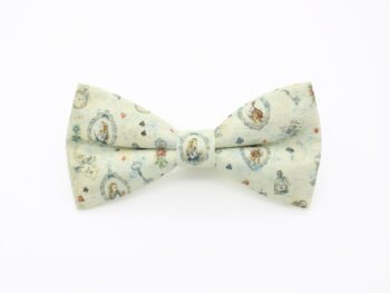 Cream Vintage Alice in Wonderland Bow Tie